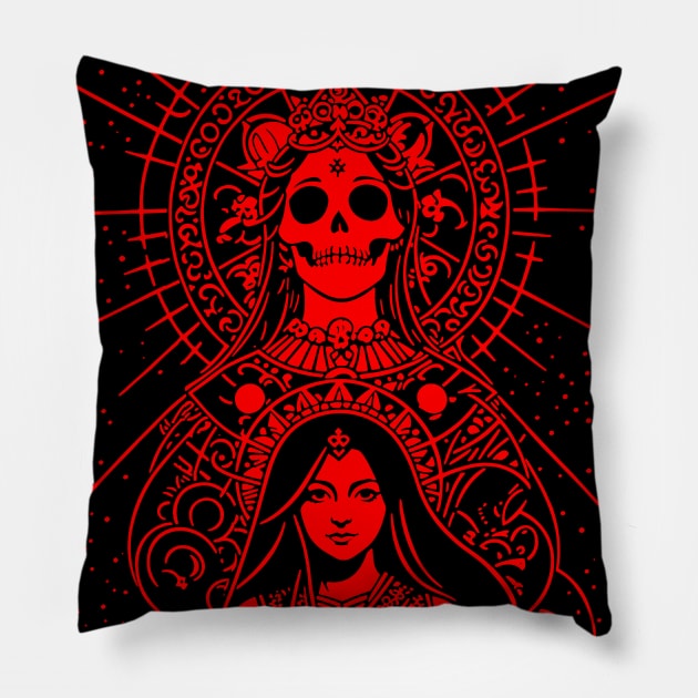 Tarot card collection "La Morte" (Death) Pillow by Helgar