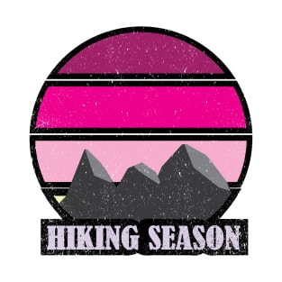 Hiking Season Girly Pink T-Shirt