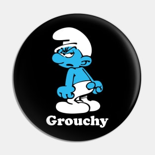 Grouchy Smurf Pin