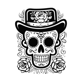 Roses of Remembrance: A Dia de Muertos Tribute T-Shirt