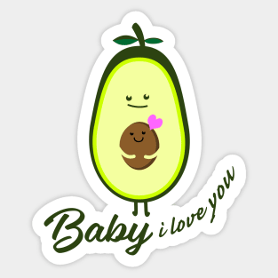 Bimbo a bordo / avocado Sticker for Sale by FourNuns