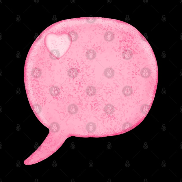 Message Heart Speech Bubble Valentine Day by Aisiiyan