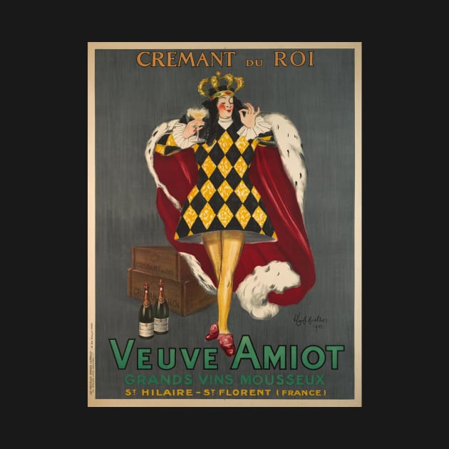 Leonetto CAPPIELLO Poster Crémant du Roi, Veuve Amiot, grands vins mousseux by J0k3rx3