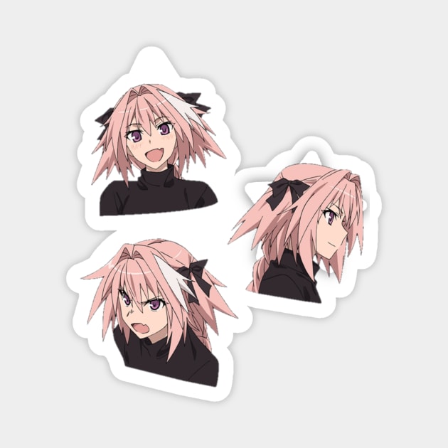 Astolfo's faces Magnet by jadehydra