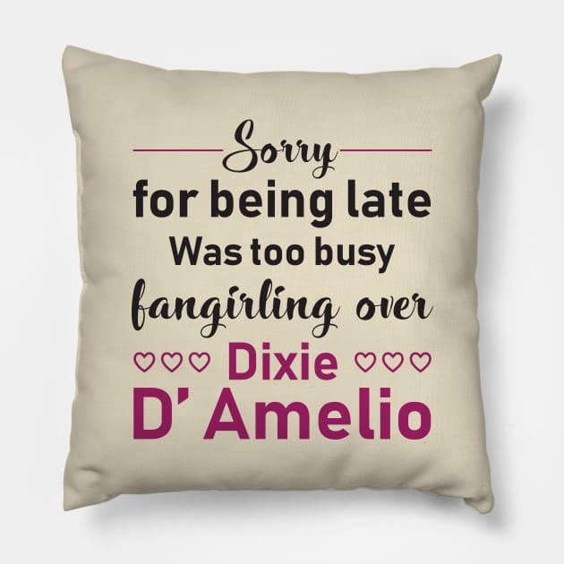 Dixie D Amelio Pillow by anins-azuree