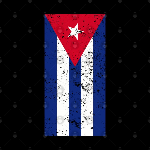 Grunge Cuban Flag by Zain's