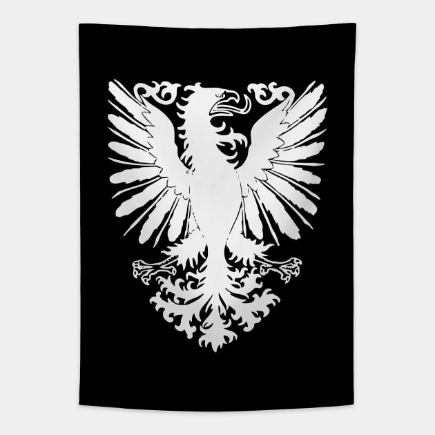 Medieval Heraldic Eagle Tapestry by Vintage Boutique