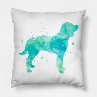 American Watercolor Spaniel Dog Watercolor Painting Pillow