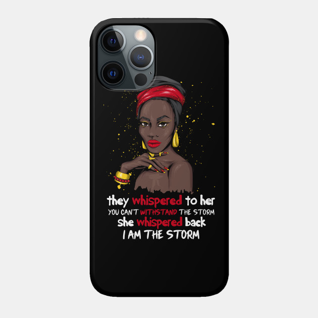 Black History Month African Woman Afro - African American - Phone Case