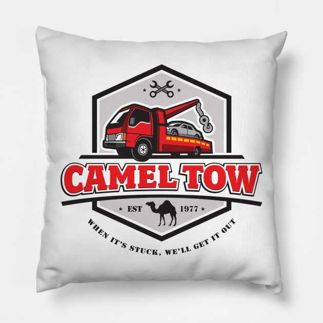 Camel Towing Co. Pillow by theteerex