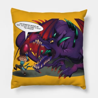 Stealing from the Dragon Pillow