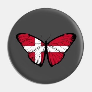 Vintage Denmark Butterfly Moth | Pray For Denmark and Stand with Denmark Pin