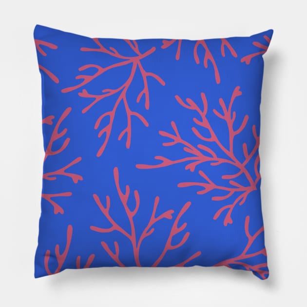 Pink Coral Pillow by SpilloDesign