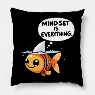 Mindset is everything Shark Fish Pillow