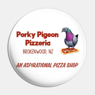 Porky Pigeon Pizza Pin