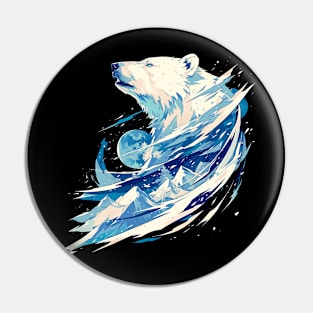 polar bear Pin