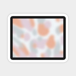 Fuzzy Pastel Terrazzo Abstract Magnet