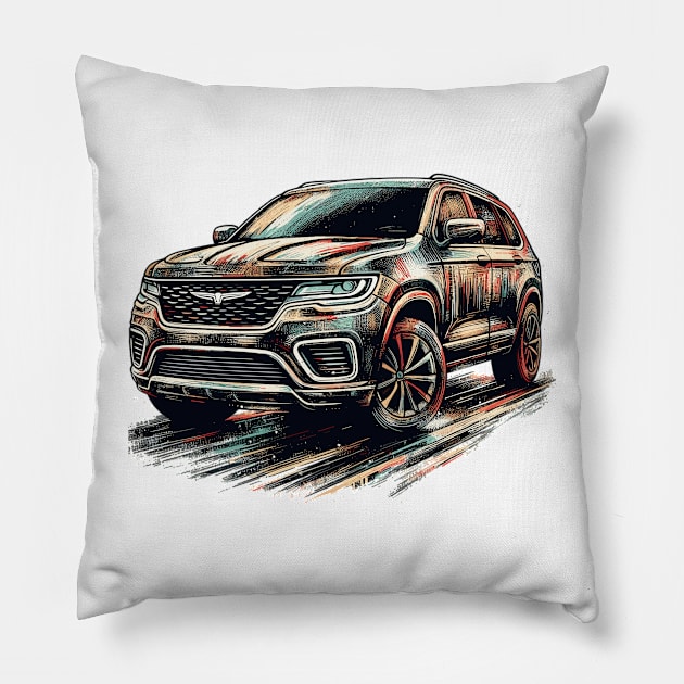 Chrysler Aspen Pillow by Vehicles-Art