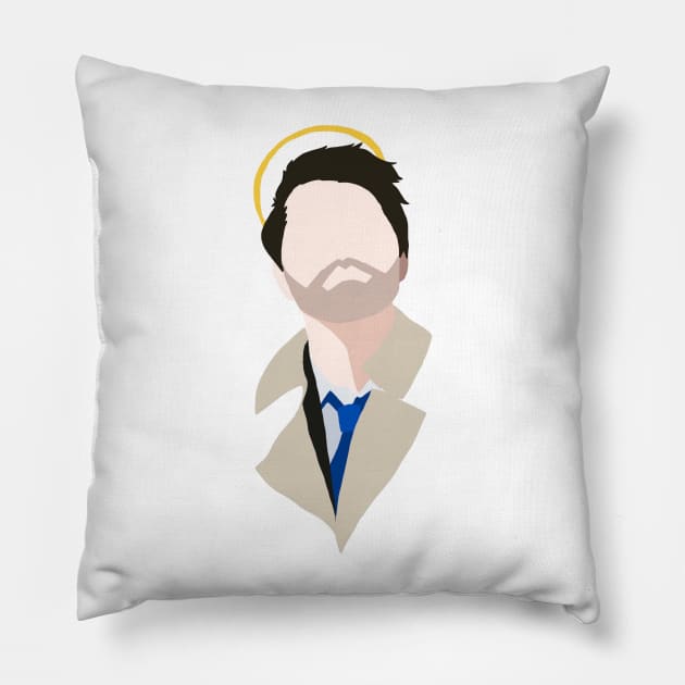 Castiel Pillow by Whitelaw Comics