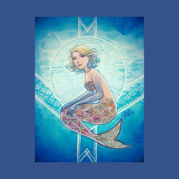 Art Deco Mermaid by TaylorKnetter