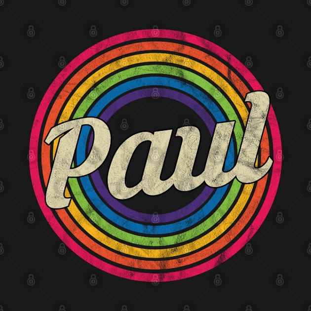 Paul - Retro Rainbow Faded-Style by MaydenArt