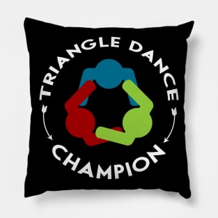 Triangle dance trend champion round Pillow