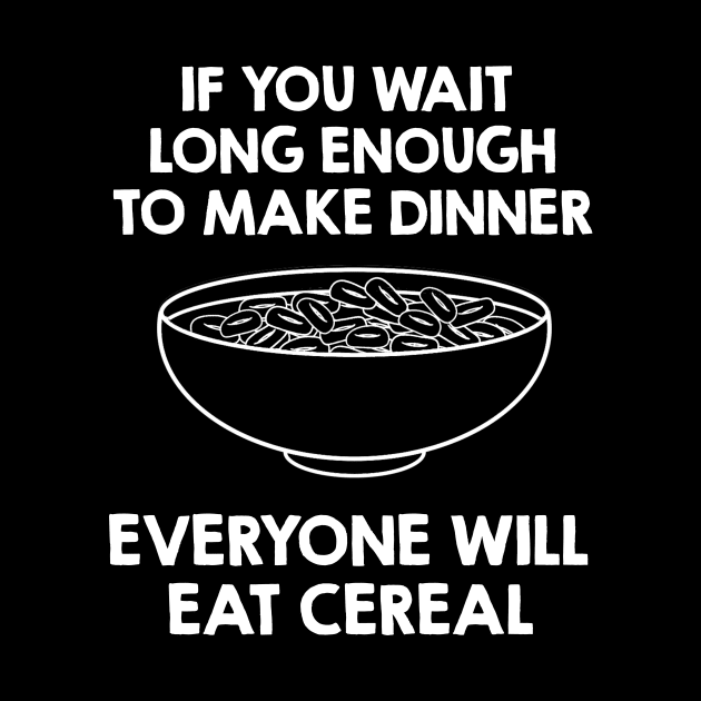 I Love Eating Cereals. Funny Breakfast Quote / Saying Art Design by kamodan