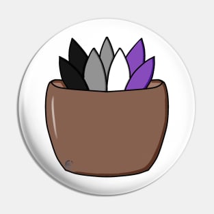 Asexual Pride Succulent Pin