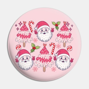 Cheerful Santa Claus Pin