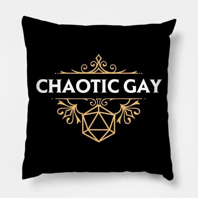 Chaotic Gay Alignment Pillow by OfficialTeeDreams