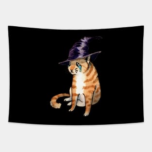 Weak Witch Cat Tapestry