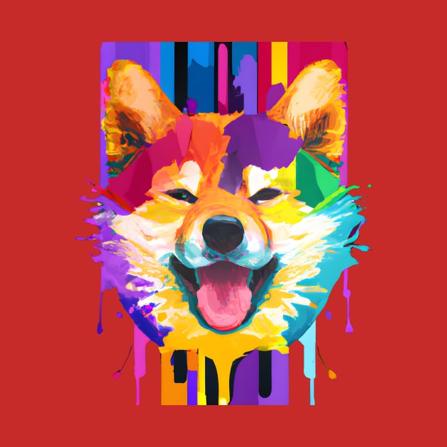 Shiba Inu Ink Painting Design by Furrban