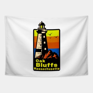 Oak Bluffs Massachusetts Lighthouse Martha's Vineyard Tapestry