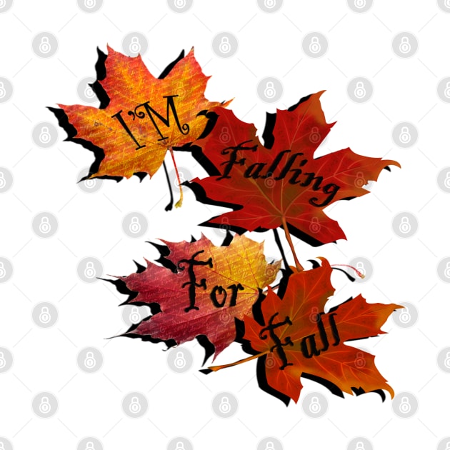 Fall Quote: I'm Falling For Fall, Beautiful Autumn Colors in this design: Home Decor & Gifts by tamdevo1