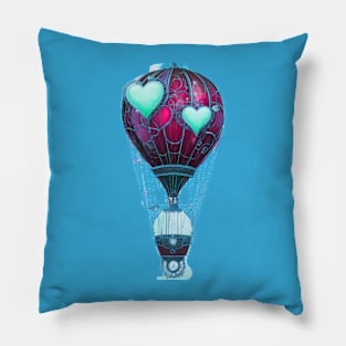 Steampunk Hot Air Balloon Pillow