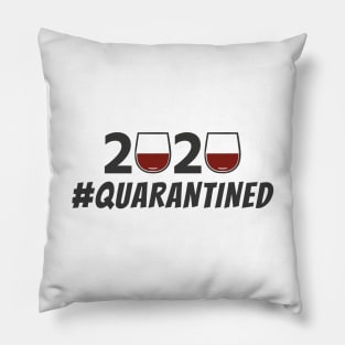 Quarantined and Chill Wine Friends Pillow