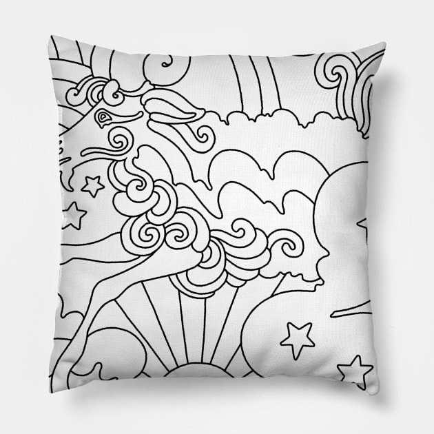 CAPRICORN Pillow by TheCosmicTradingPost