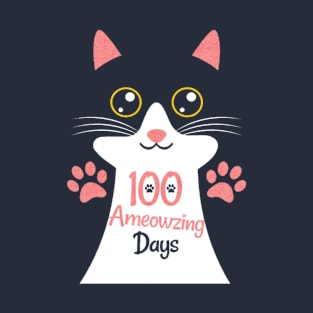 100 Ameowzing Days kawaii kitten cat lover T-Shirt