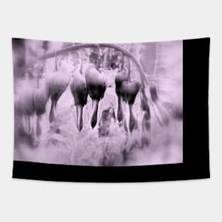 fairyland bleeding hearts, lavender tint Tapestry