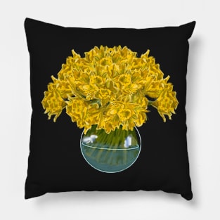 STYLISED ST DAVID DAFFODILS Pillow