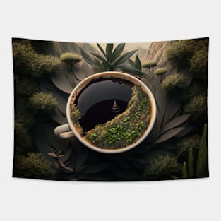 Nature with coffee Tapestry