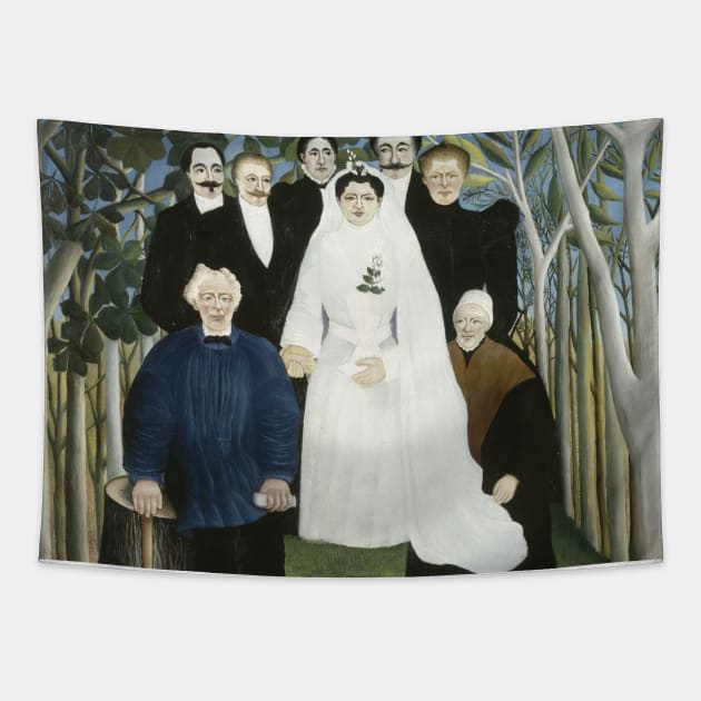 The Wedding Party by Henri Rousseau Tapestry by Classic Art Stall