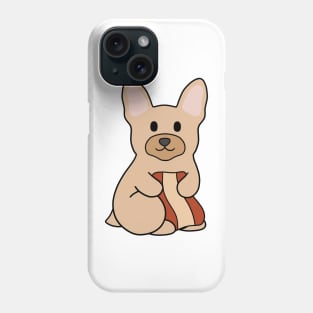 Cream French Bulldog Bacon Phone Case