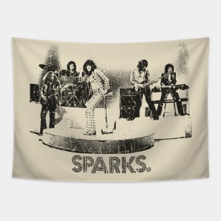 VINTAGE RETRO STYLE -Sparks ROck 60s Tapestry