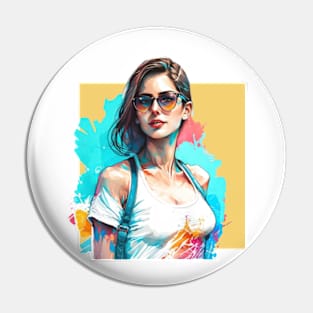 Summer Time Girl Pin