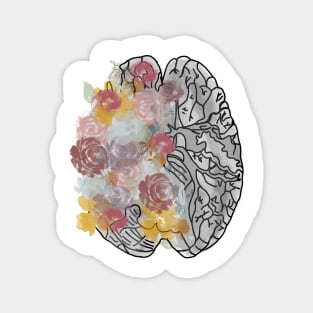 Medical Brain/anatomy/flower/medicine/doctor/surgeon Magnet