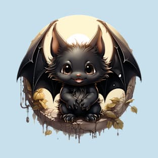 chubby vampire bat in a Dracula cape hangin T-Shirt