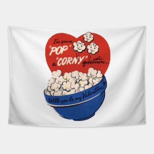 a polyamorous popcorn valentine Tapestry