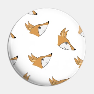 Fox Pattern Pin