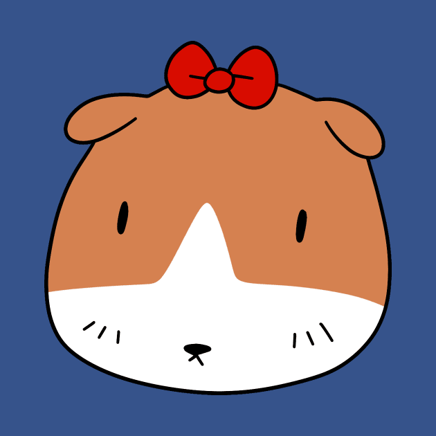 Bow Guinea Pig Face by saradaboru